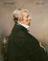 Porträt von J.A.D Ingres (1780-1867)